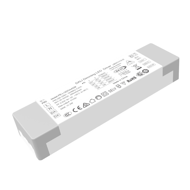 Controlador LED regulable DALI CCT de corriente constante de 12 W