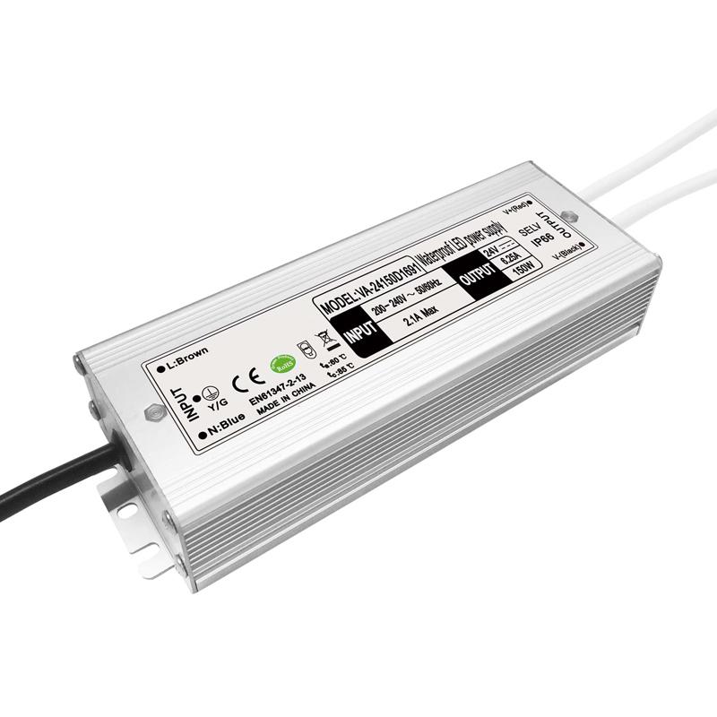 Controlador LED impermeable de voltaje constante de 150 W