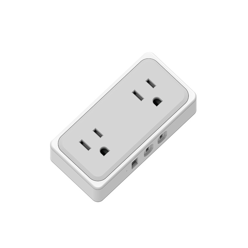 2 salidas de alimentación de pared de EE. UU.