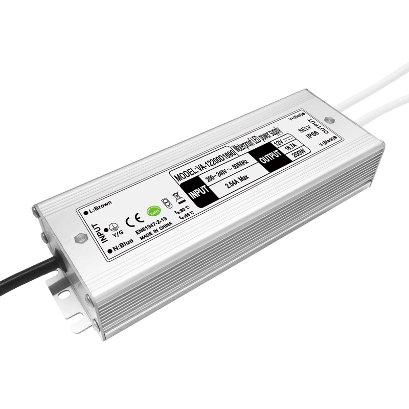 Controlador LED impermeable de voltaje constante de 200 W