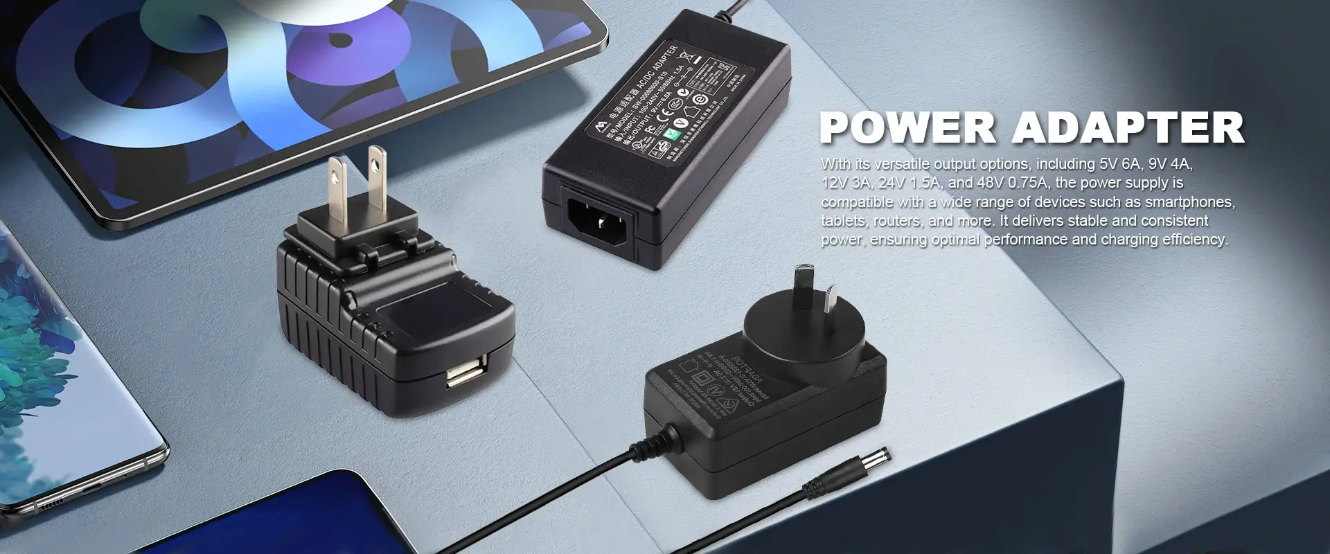 Adaptador de energía de China