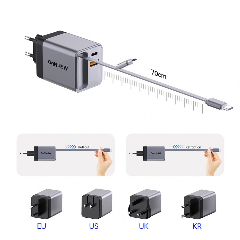Nuevo favorito para carga rápida: carga rápida retráctil