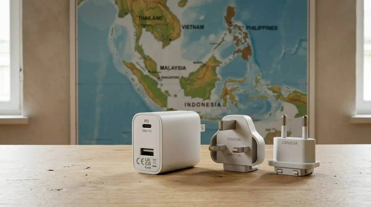Adaptadores de corriente premium para la fábrica de China: Guía de cumplimiento de la ASEAN y abastecimiento B2B de 2026