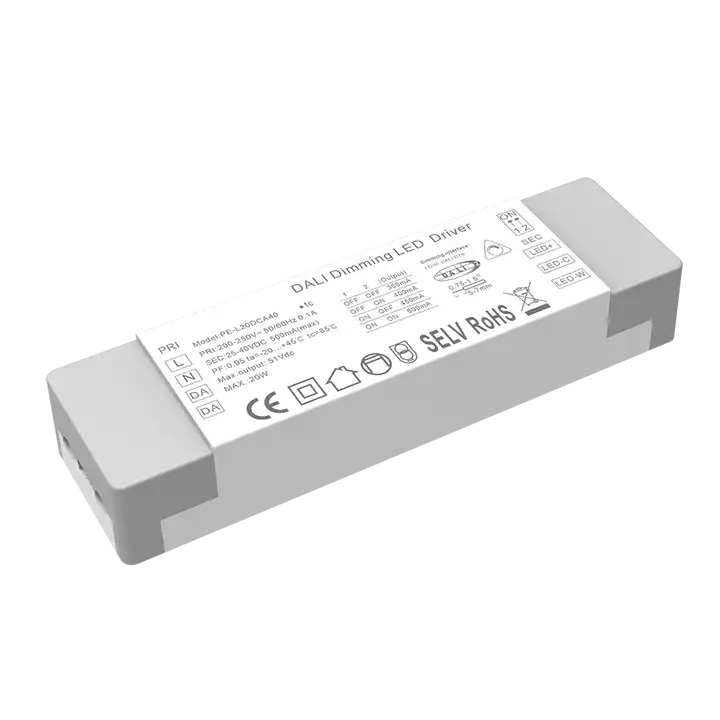 Controlador LED regulable DALI CCT de corriente constante de 20 W