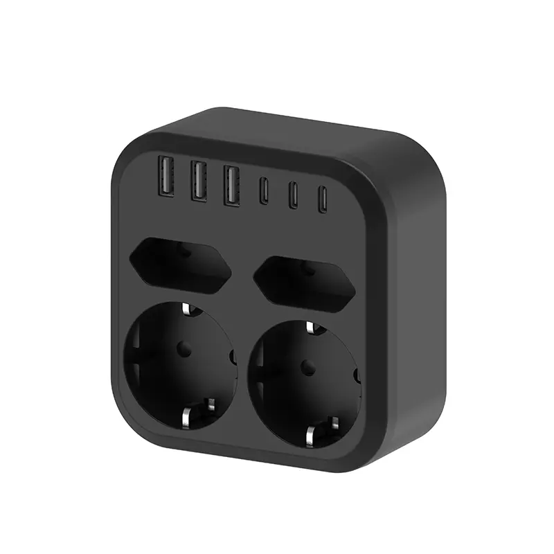 4 puntos de venta de la EU Power Strip de pared