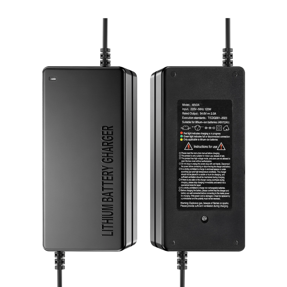 Cargador de batería de litio de 48 V y 120 W