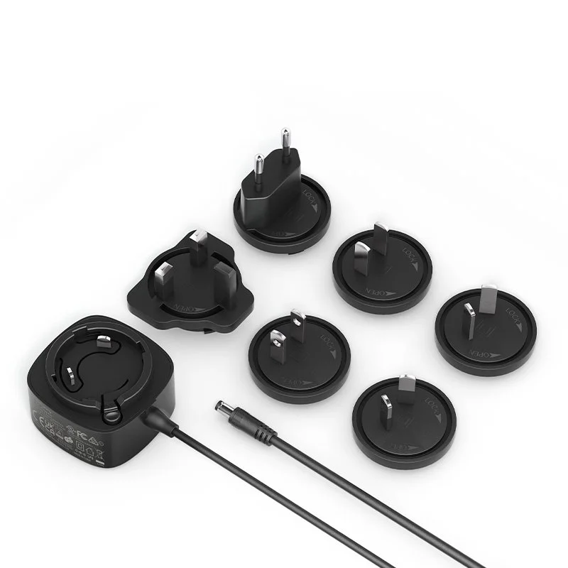Adaptador de corriente de enchufe intercambiable de 5V 2.5A