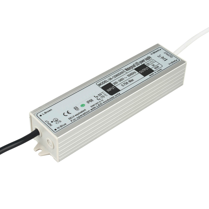 Controlador LED impermeable de voltaje constante de 60 W