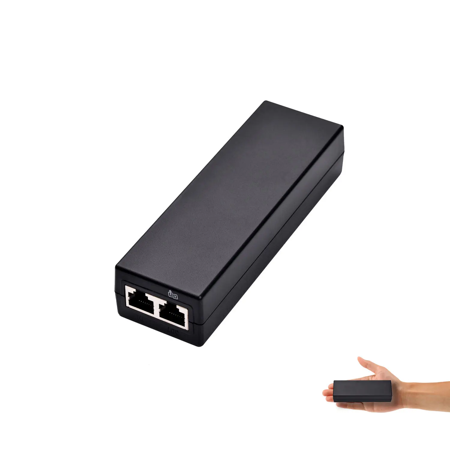 Inyector PoE Gigabit Ethernet 802.3afat 48V 30W 1000Mbps