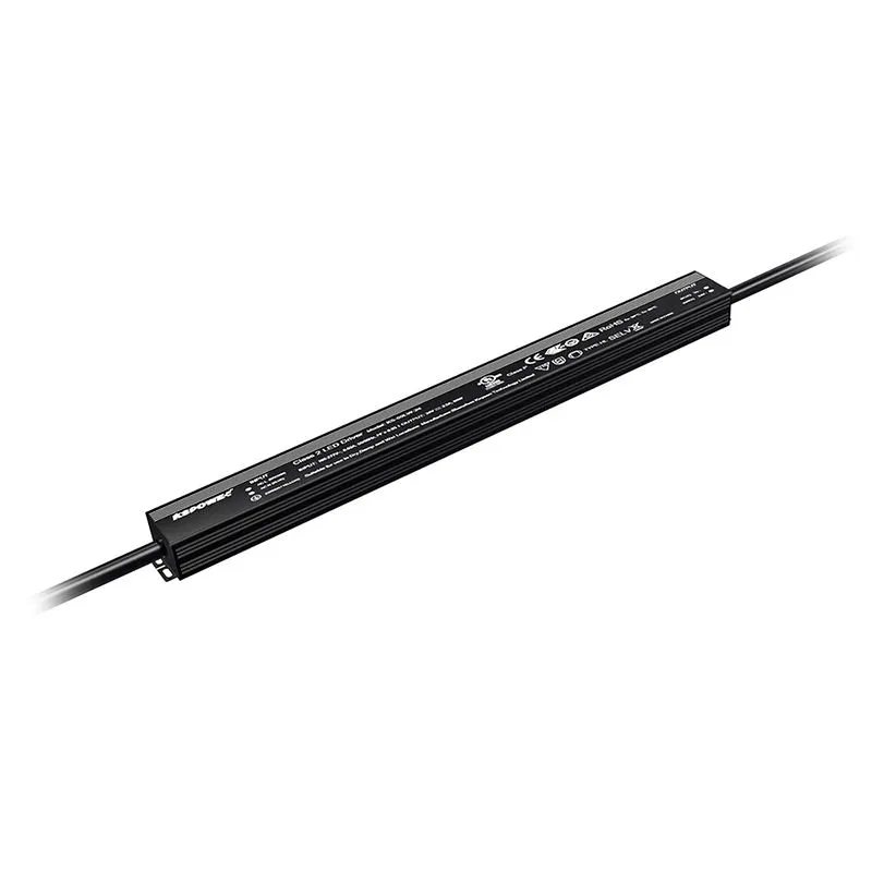Controlador LED delgado personalizado de alto Pfc de 24 voltios y 40 vatios
