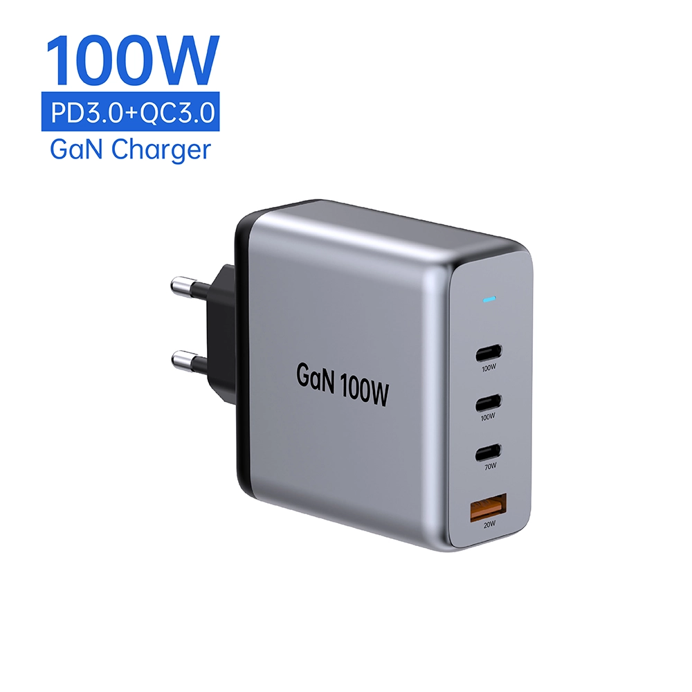 Cargador rápido GAN 100W para portátil CE
