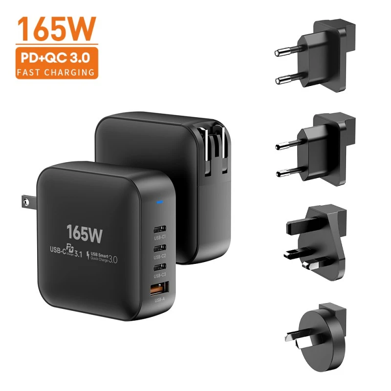 Cargador Gan de alta velocidad de 165 W