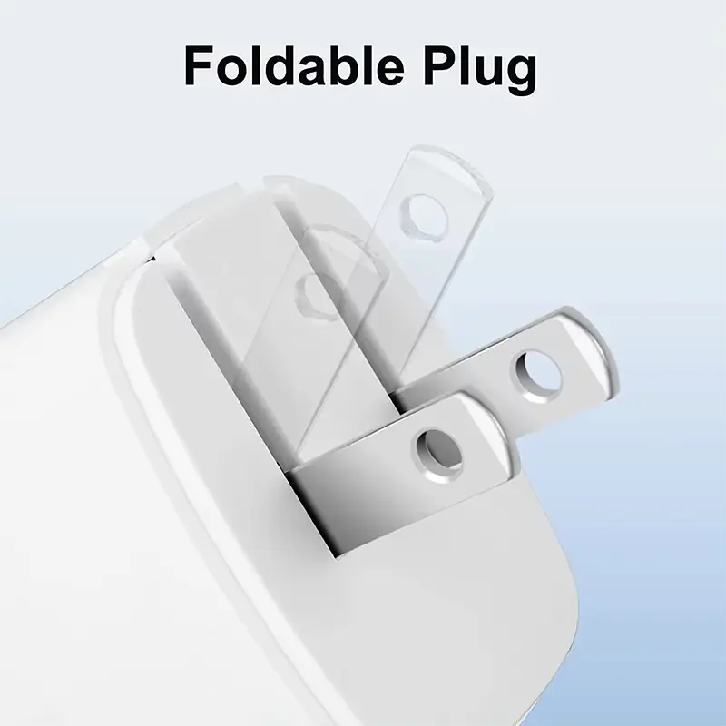 Cargador PD20W Mini Zize con enchufe plegable para EE. UU.