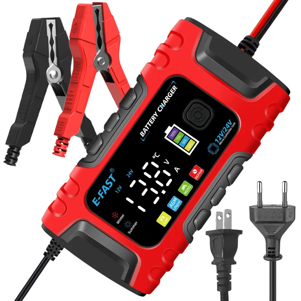 Cargador de batería LiFepo4 de plomo ácido inteligente completamente automático TK-600